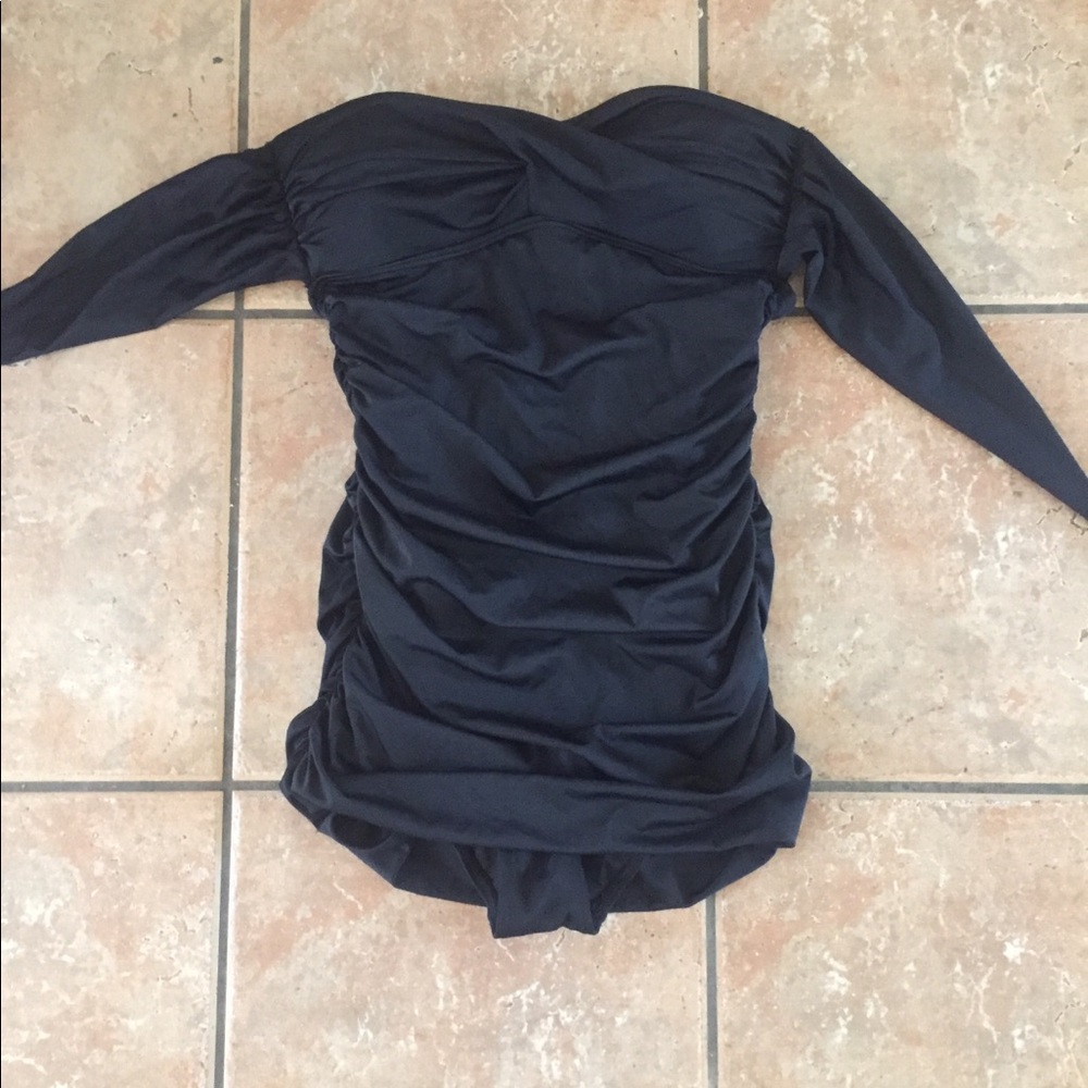 Black one piece swimsuit